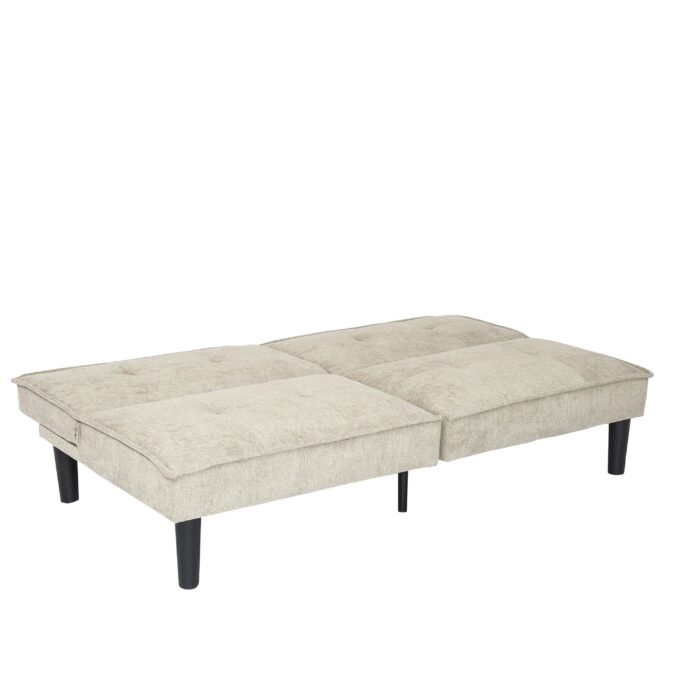 WIIS' IDEA™ Modern Fabric Loveseat Sofa Bed - Beige