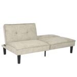 WIIS' IDEA™ Modern Fabric Loveseat Sofa Bed - Beige - WIIS' IDEA™ | Original Furniture Online Store