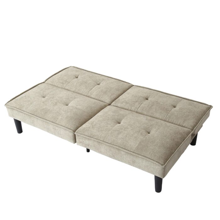 WIIS' IDEA™ Modern Fabric Loveseat Sofa Bed - Beige - WIIS' IDEA™ | Original Furniture Online Store