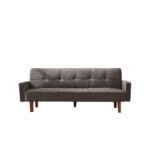 WIIS' IDEA™ Modern Linen Sofa Bed For Living Room - Grey