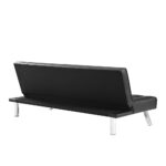 WIIS' IDEA™ Modern PU Leather Sleeper Sofa Bed - Black - WIIS' IDEA™ | Original Furniture Online Store