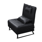 WIIS' IDEA™ Modern  Recliner Comfortable Leather Leisure Sofa - Black