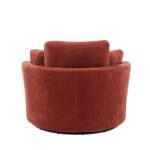 WIIS' IDEA™ Modern Swivel Armchair Sofa With 3 Pillows - Terracotta