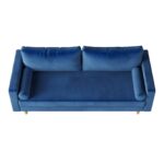 WIIS' IDEA™ Modern Velvet Loveseat Sofa - Blue