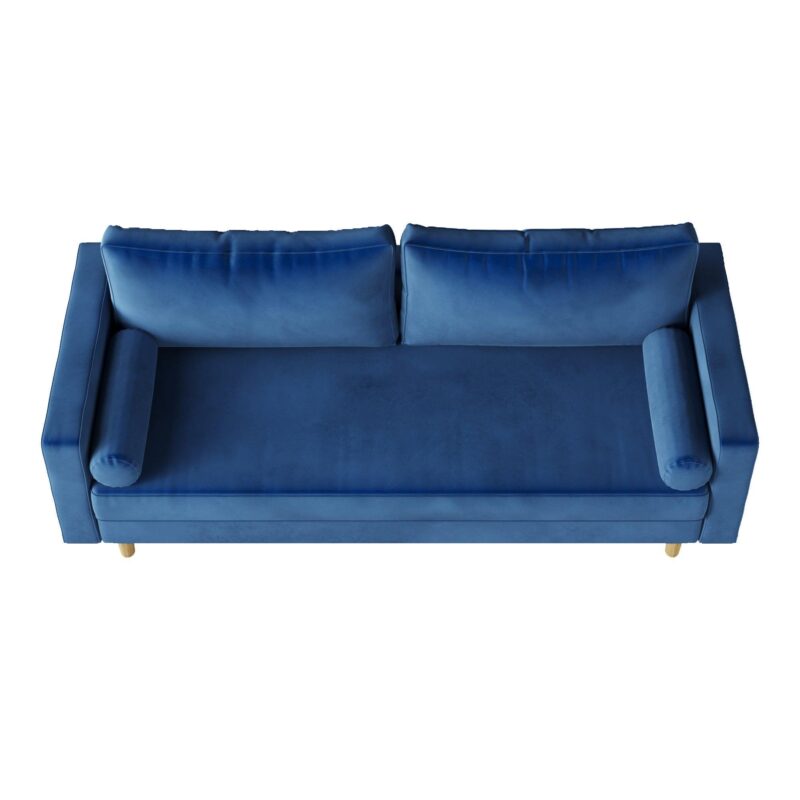 WIIS' IDEA™ Modern Velvet Loveseat Sofa - Blue