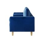 WIIS' IDEA™ Modern Velvet Loveseat Sofa - Blue