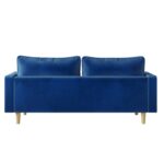 WIIS' IDEA™ Modern Velvet Loveseat Sofa - Blue