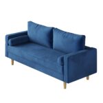 WIIS' IDEA™ Modern Velvet Loveseat Sofa - Blue