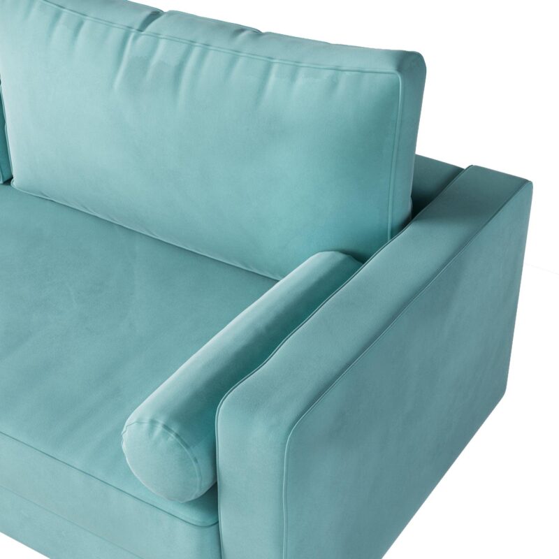 WIIS' IDEA™ Modern Velvet Loveseat Sofa - Green