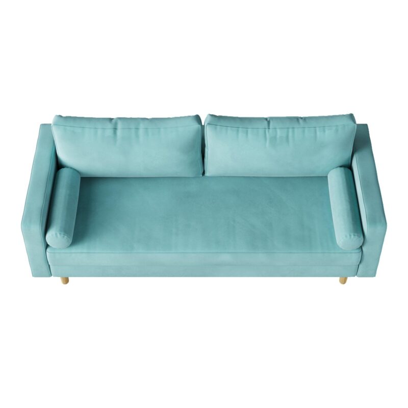 WIIS' IDEA™ Modern Velvet Loveseat Sofa - Green