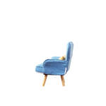 WIIS' IDEA™ Revolving Kids Armchair Sofa With Mid-Back Ergonomic Cushion - Blue